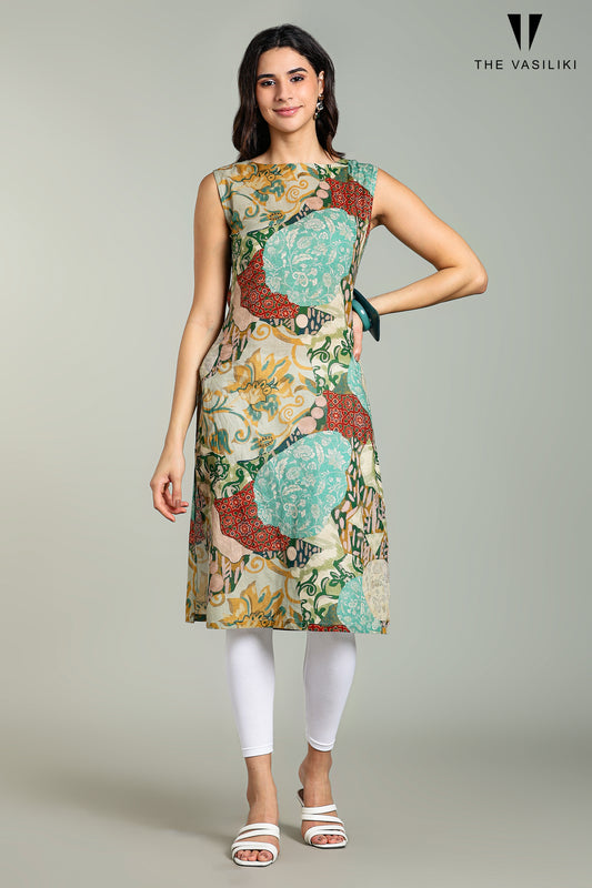Printed Multi Kurta