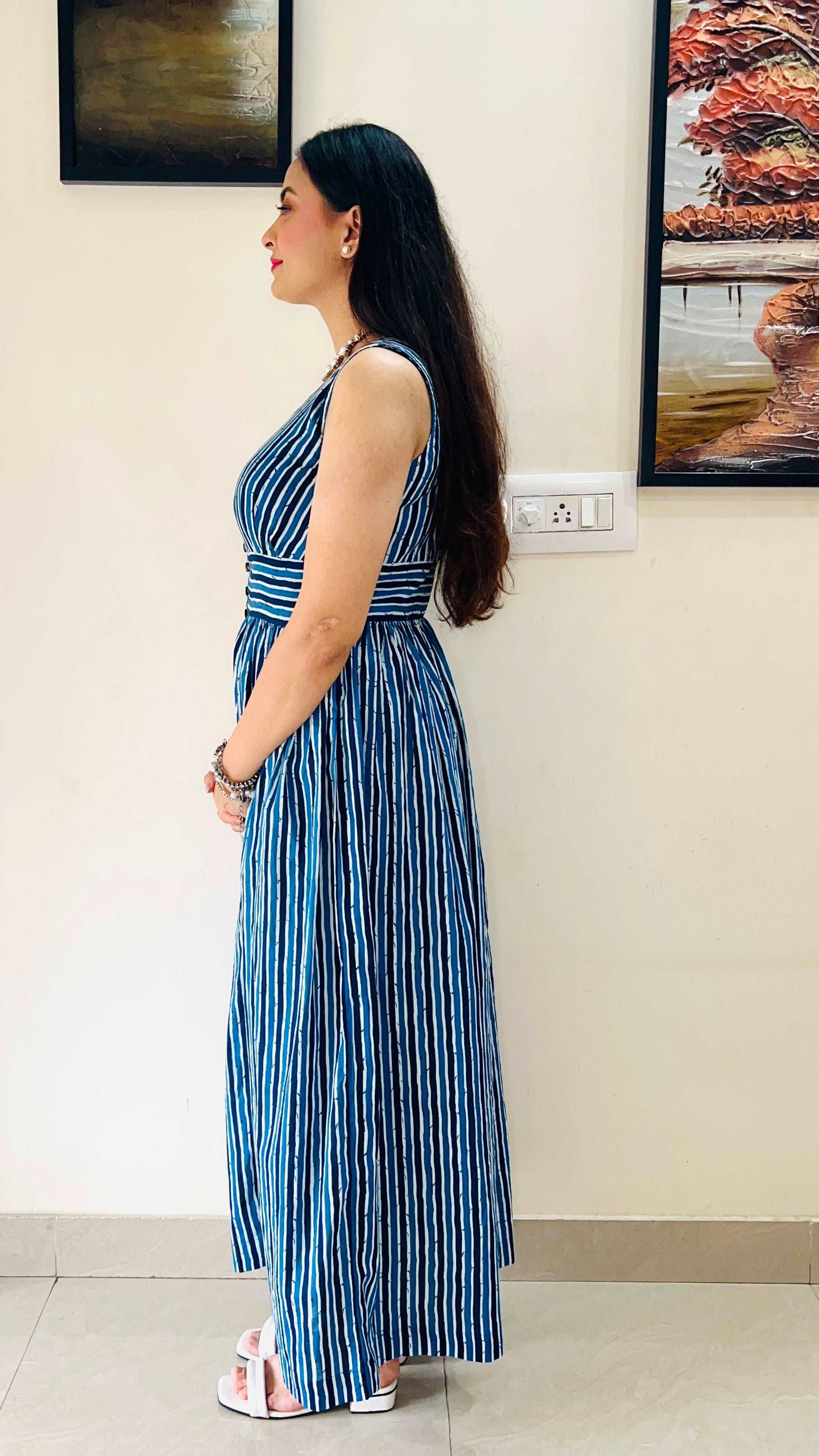 Blue Stripped Dress.