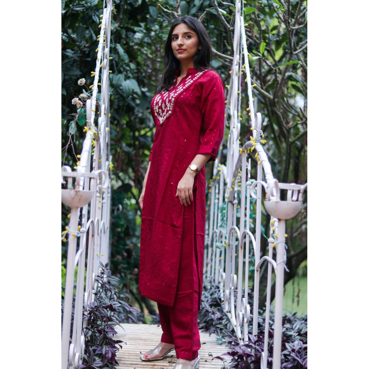 Old Wine Handwork Suit Set The Vasiliki