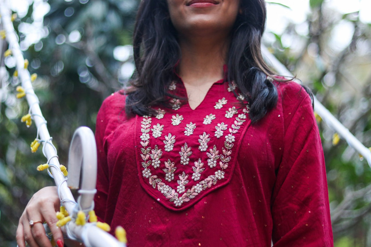 Old Wine Handwork Suit Set The Vasiliki