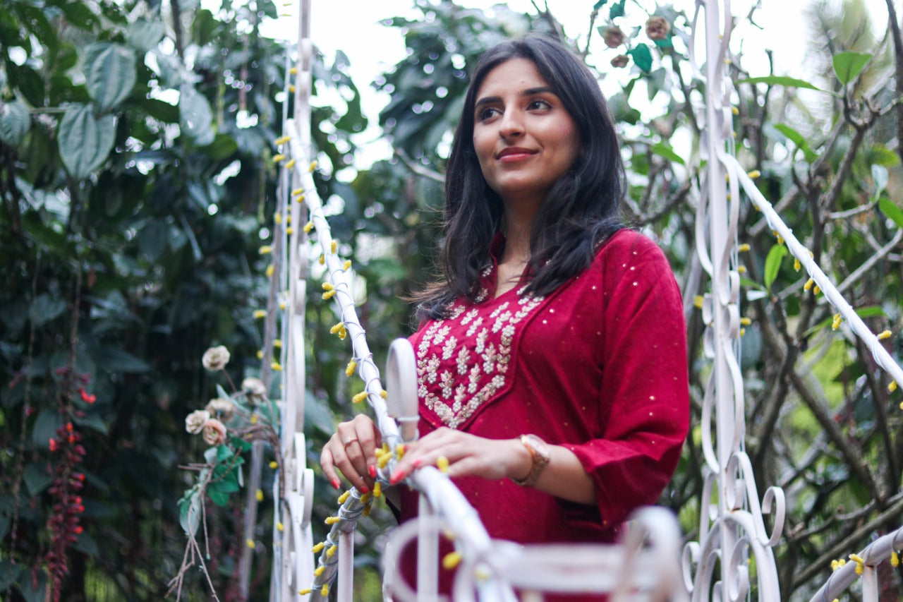 Old Wine Handwork Suit Set The Vasiliki