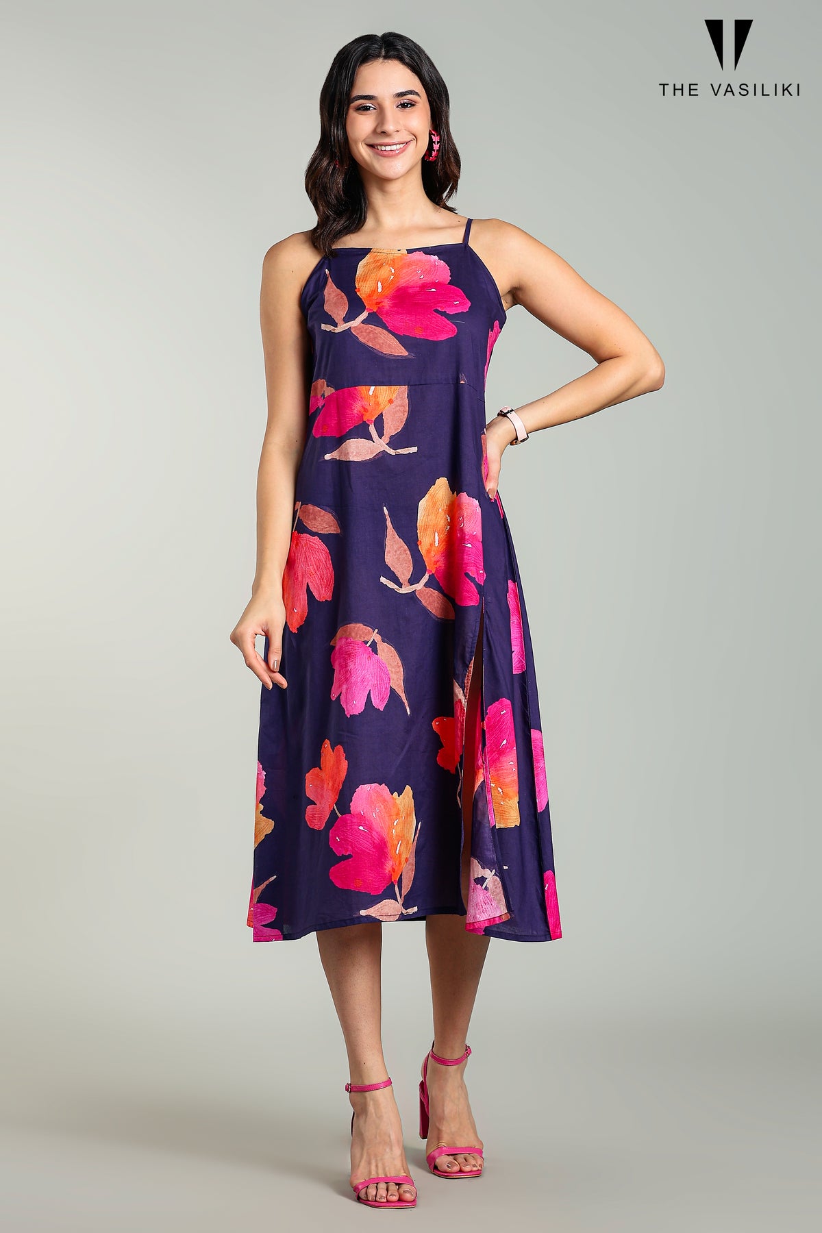 Printed Blue Dress