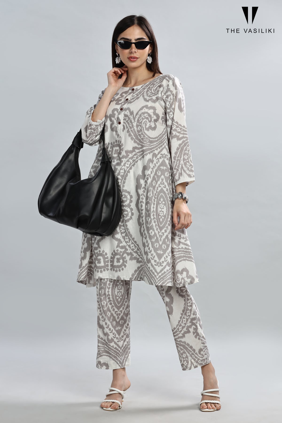 Printed Grey Co - ord set