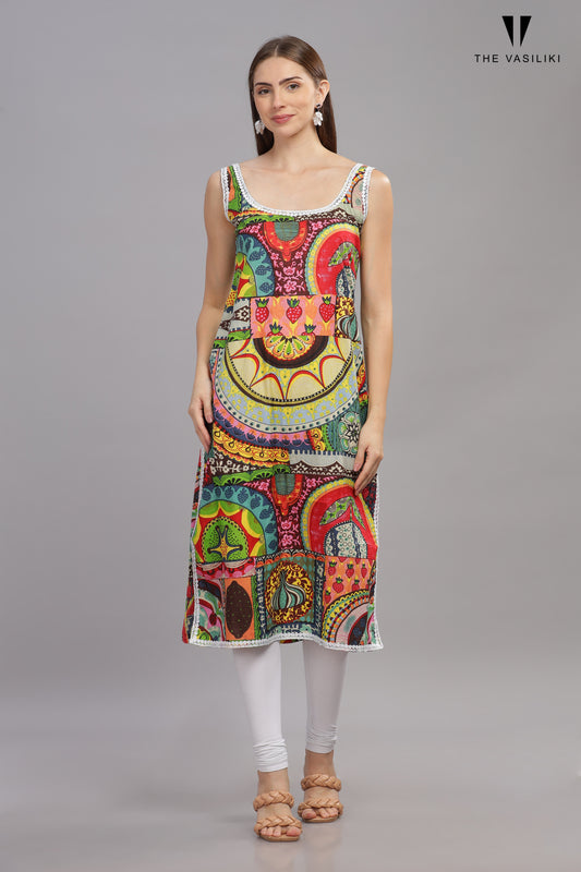 Printed Multi Kurta