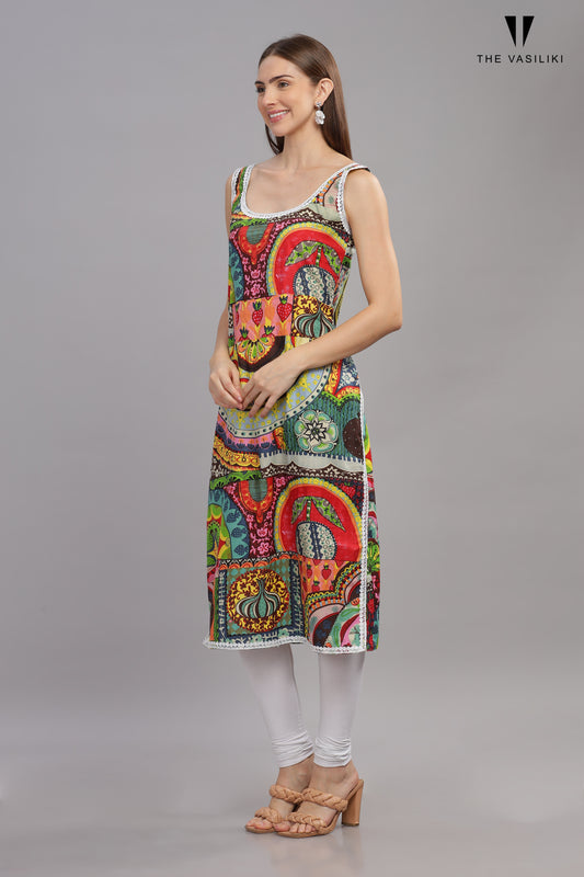 Printed Multi Kurta