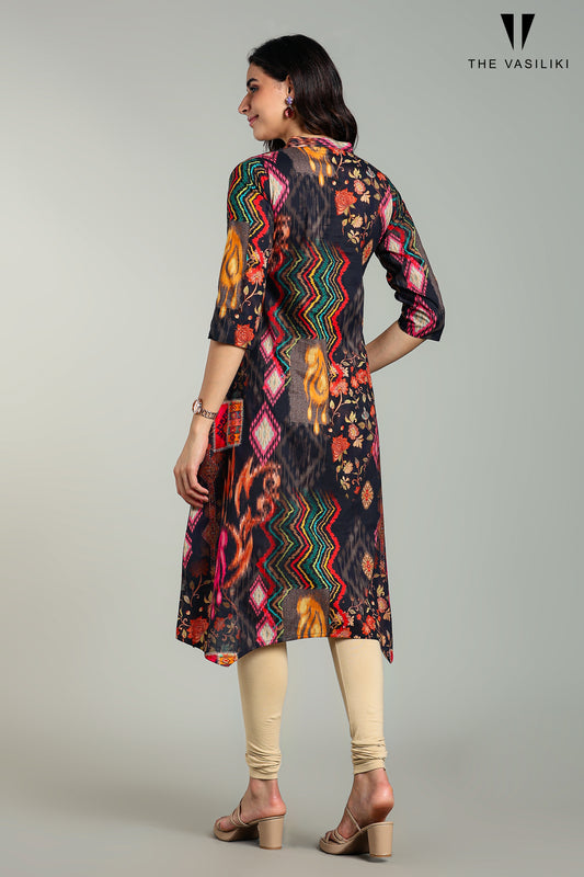 Printed Multi Kurta