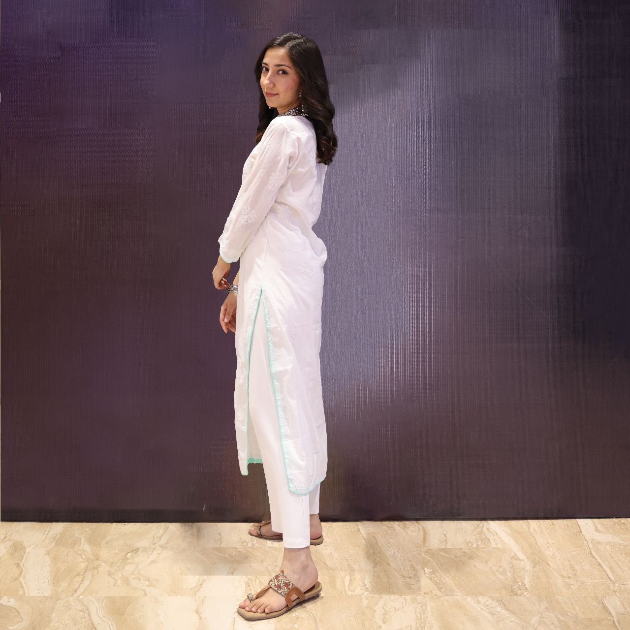 New Launching 💕😍 White Queen (Chikankari Emb Kurti With Pant) Fully  Stitched 😍 Fabric: Kurti: Chikankari Cotton | Shopee Malaysia